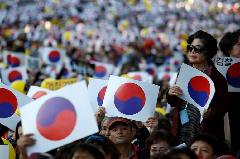South Korea Cho supporters