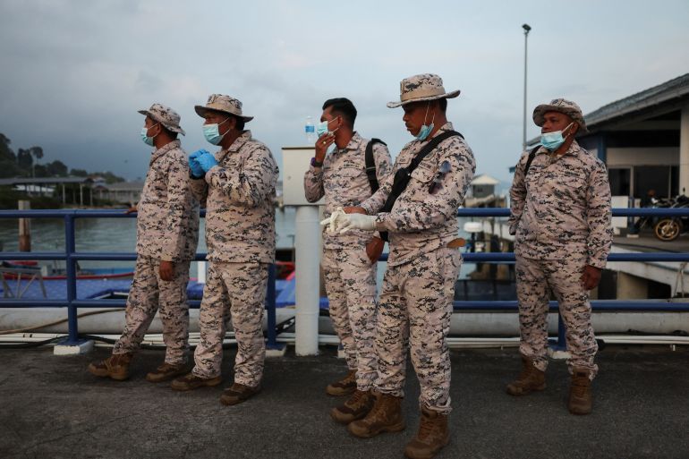 Malaysian Maritime Enforcement Agency members